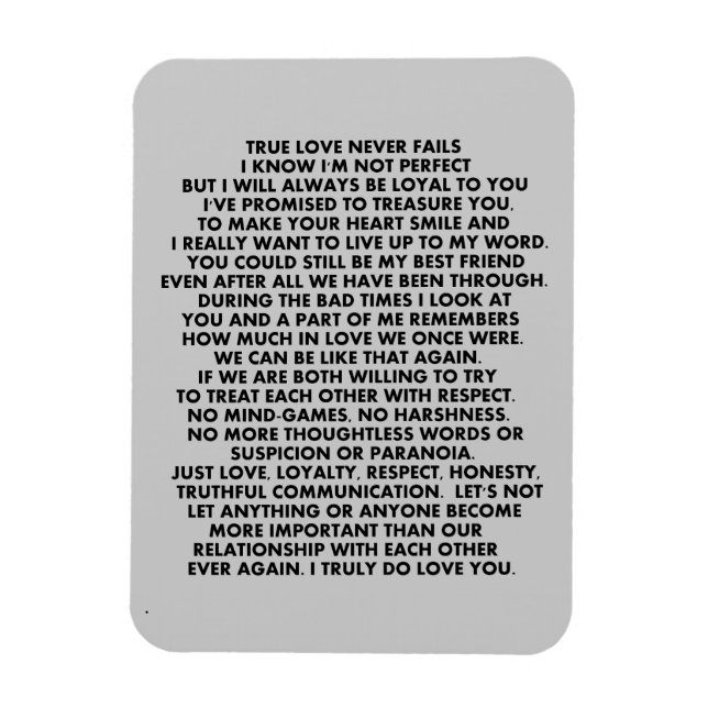 SAGEN SIE, ES IST LIEBE QUOTEN BEZIEHUNGEN VERSUCH MAGNET (Vertikal)