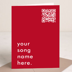 Sagen Sie es mit Musik Red QR Streamable Liebe S Karte