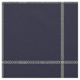 Sagen Sie es mit Quadraten auf Marine-Blau/grauer Stoff