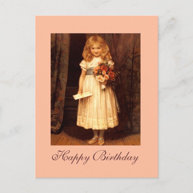 Sagen Sie es mit Rose Postkarte (Vorderseite)