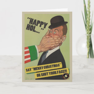 Sagen Sie "frohe Weihnachten" oder schließen Sie Feiertagskarte