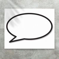 SAGEN SIE IHRE MEINUNG! Comic-Sprechblase
