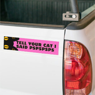 Sagen Sie Ihrer Katze, ich sagte SPSPS Autoaufkleber
