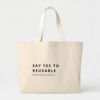 SAGEN SIE JA ZUR REUSABLE Bag Öko Friendly
