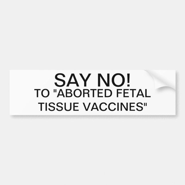 Sagen Sie nein Autoaufkleber (Vorne)