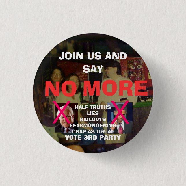 SAGEN SIE NICHT MEHR BUTTON (Vorderseite)