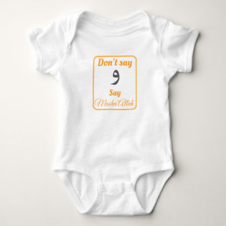 Sagen Sie nicht "wow", sagen Masha'Allah Baby Strampler