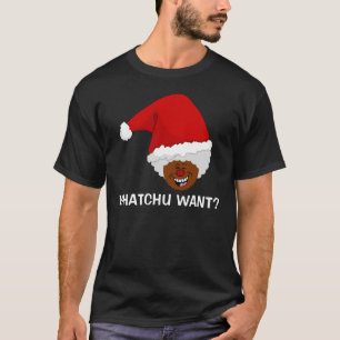 Sagen Sie schwarzer Sankt, was Sie für Weihnachten T-Shirt