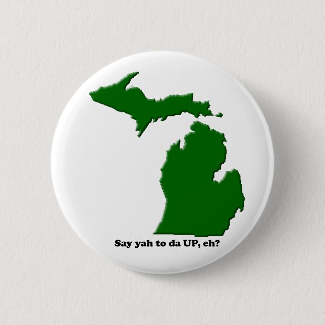 Sagen Sie ya nach DA OBEN, wie? Button (Vorderseite)