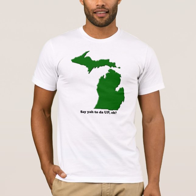 Sagen Sie ya nach DA OBEN, wie? T-Shirt (Vorderseite)