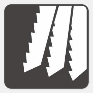 Sägen von Teeth Stickers