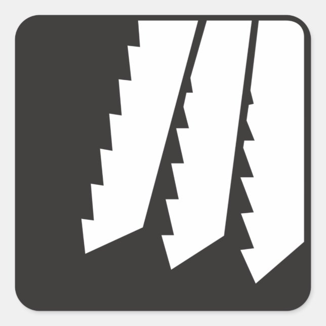 Sägen von Teeth Stickers (Vorderseite)