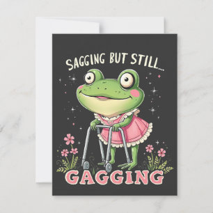 Sagend, aber immer noch gagend Funny Mütter Day Fr Feiertagskarte