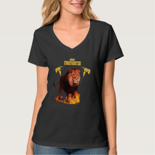 Sagend Feuerwehrmann Feuerwehrmann Löwe Held König T-Shirt