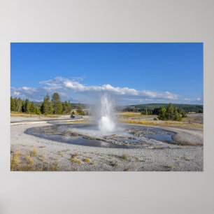 Sägewerk Geyser, Yellowstone Nationalpark Poster