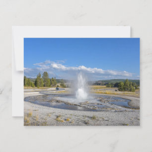 Sägewerk Geyser, Yellowstone Nationalpark Postkarte