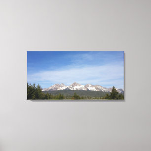 Sägezahnberge Idaho 32×16 Leinwanddruck