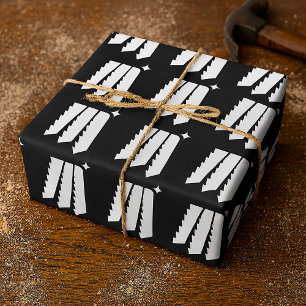 Sägezähne Geschenkpapier
