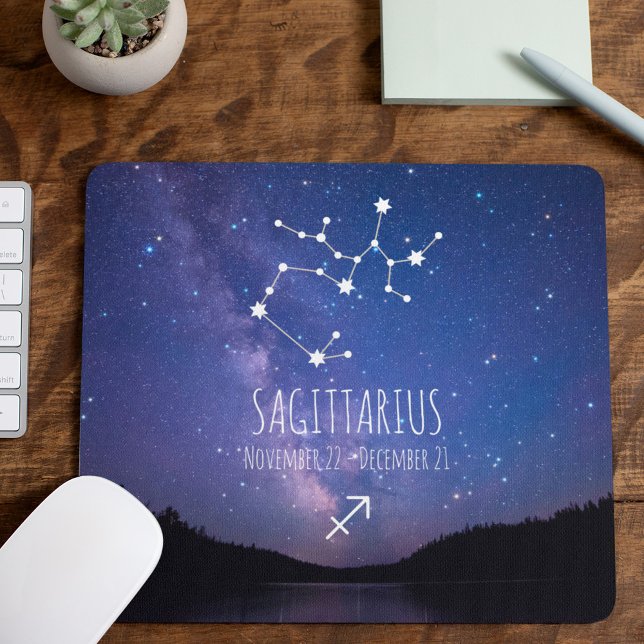 Saggitarius | Personalisierte Sternbilder Mousepad (Von Creator hochgeladen)