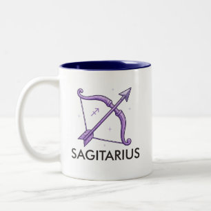 Sagitarius-Sternzeichen Astrologie Geburtstags-Tas Zweifarbige Tasse