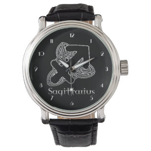 Sagittarier Birth Sign Celtic Knot Zodiac Watch Armbanduhr
