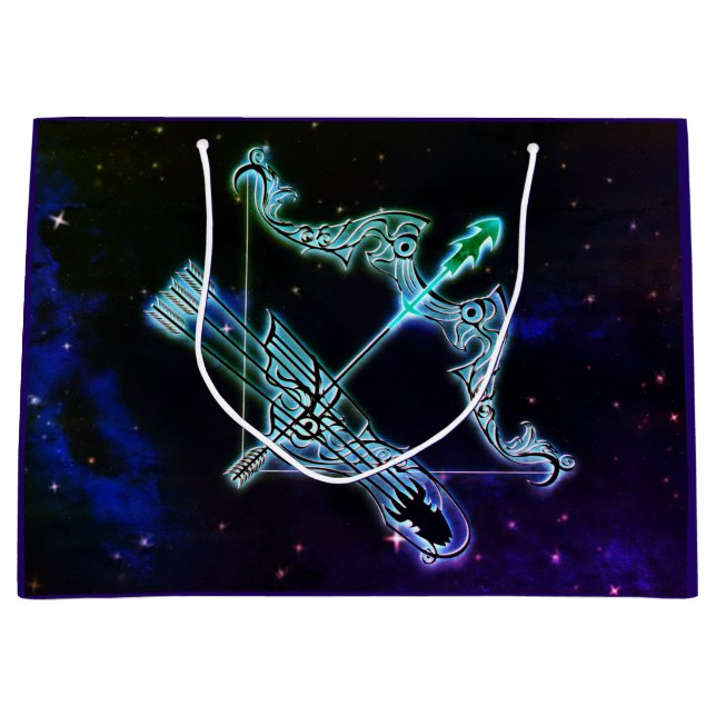 Sagittarier der Archer-Zodiaktbeutel Große Geschenktüte (Vorderseite)