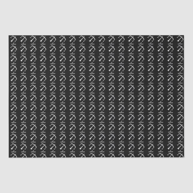 Sagittarier Silhouette Wrapping Paper Seidenpapier (Vorderseite)