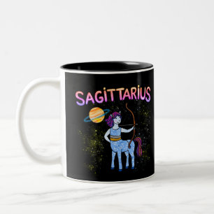 Sagittarier Sternzeichen Der Sternenhimmel von Arc Zweifarbige Tasse