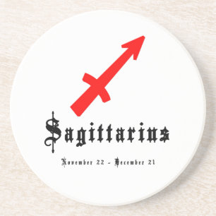 Sagittarius, 22. November - 21. Dezember Sandstein Untersetzer