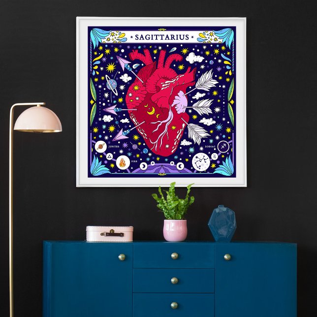 Sagittarius: "Adventurous Spirit" Zodiac Poster (Von Creator hochgeladen)