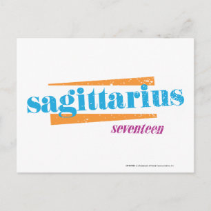 Sagittarius Aqua Postkarte
