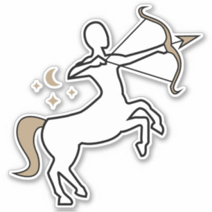 Sagittarius Archer Brandzeichen Sternzeichen Aufkleber