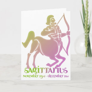 Sagittarius Astrologie Zodiac Birthday Card d1 Karte