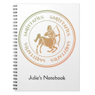Sagittarius Astrologie Zodiac d1 Notebook 1 Notizblock