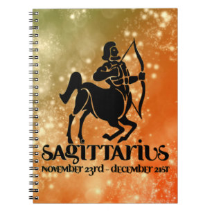 Sagittarius Astrologie Zodiac d1 Notebook 4 Notizblock
