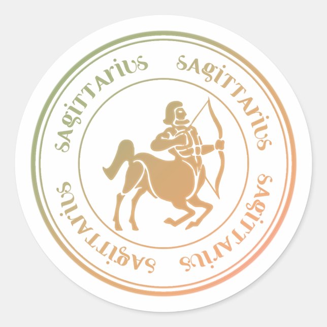 Sagittarius Astrologie Zodiac d1 Stickers (Vorderseite)