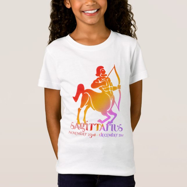 Sagittarius Astrologie Zodiac d4 T - Shirt (Vorderseite)