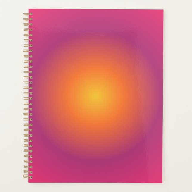 Sagittarius Aura Gradient Zodiac, Lila gelb Planer (Vorderseite)