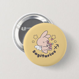 Sagittarius Bunny: Liebe Adventurous Archer Button