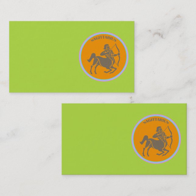 Sagittarius Business Card Visitenkarte (Vorne/Hinten)