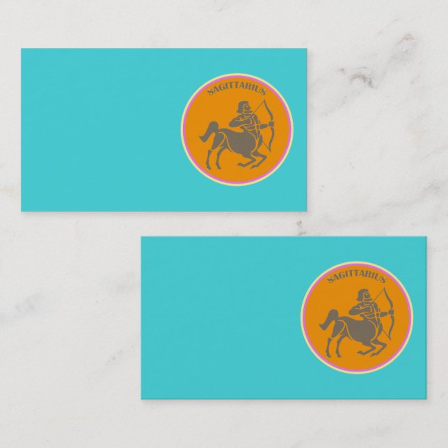Sagittarius Business Card Visitenkarte (Vorne/Hinten)