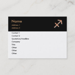 Sagittarius Business Card Visitenkarte
