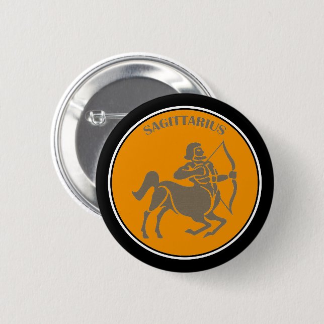 Sagittarius Button (Vorne & Hinten)