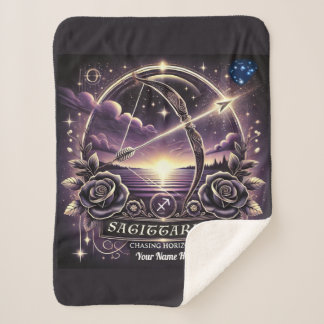 Sagittarius "Chasing Horizons" Sherpa Blanket Sherpadecke
