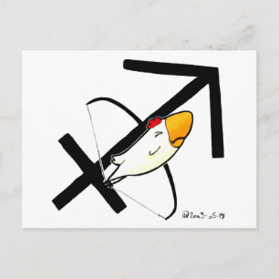 Sagittarius Chicken Postcard Postkarte