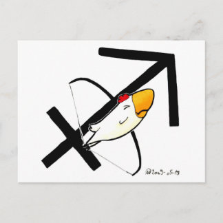 Sagittarius Chicken Postcard Postkarte