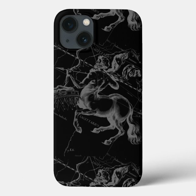 Sagittarius Constellation Classy Hevelius Engaving Case-Mate iPhone Hülle (Rückseite)
