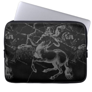Sagittarius Constellation Classy Hevelius Engaving Laptopschutzhülle