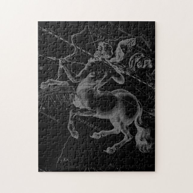 Sagittarius Constellation Classy Hevelius Engaving Puzzle (Vertikal)