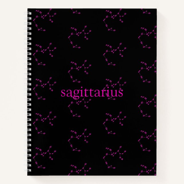 Sagittarius Constellation Hardcover Sketchbook Notizbuch (Vorderseite)